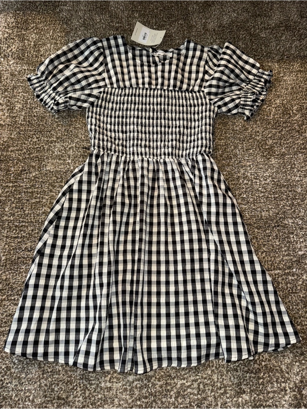 Bohme Gingham Smocked Dress